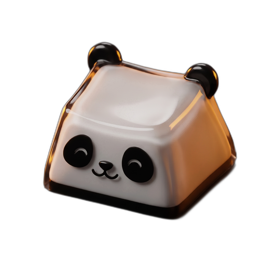 lull panda keycap — click to toggle sound